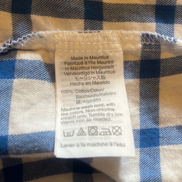 JCrew windowpane button down flannel 💙 - Picture 6 of 6